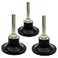 Banmo Abrasive 3PCS 2 Inch Die Grinder Sanding Disc with 14 Shank Grinder Holder Sanding Discs Holder Lock Disc Pad Quick Change Disc Holder Accessories Polishing Scrub Surface Conditioning Tool