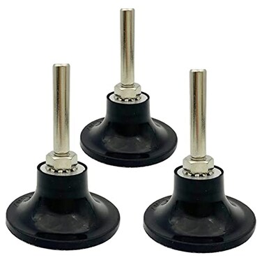 Banmo Abrasive 3PCS 2 Inch Die Grinder Sanding Disc with 14 Shank Grinder Holder Sanding Discs Holder Lock Disc Pad Quick Change Disc Holder Accessories Polishing Scrub Surface Conditioning Tool