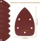 Cionyce 50 Pcs 60 Grit Mouse Detail Sander Sandpaper 5 Hole Mouse Sandpaper Hook and Loop Sander Pads Sanding Sheets for 140mm Sanding Machine