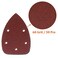 Cionyce 50 Pcs 60 Grit Mouse Detail Sander Sandpaper 5 Hole Mouse Sandpaper Hook and Loop Sander Pads Sanding Sheets for 140mm Sanding Machine