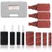 Deadwood Crafted DCT 14 Inch Drive Drill Press Sanding Drum Kit Rubber Sanding Drums 0515 Inch and Spindle Sander Sleeves 20pc