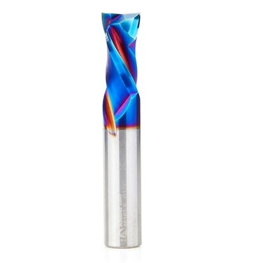 Amana Tool Spektra Extreme Tool Life Coated Solid Carbide CNC Compression Spiral Router Bit 46182K 12 D x 1 CH x 12 Shank x 3 Inch Long