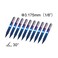 Genmitsu 10Pcs Nano Blue Coat Engraving Bits 30 Degree 01mm Tip 18 Shank Conical VBit