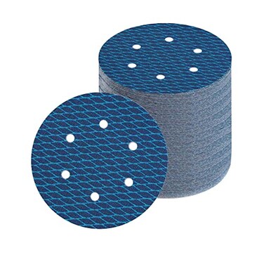 ZHONGHAINUO 6 Inch 6 Hole Random Orbit Sander Sanding Discs 80 Grit 70 Pack