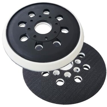 Auto-plaza Pair of 5 Hook Loop Sanding Backing Pad Replacement Part Compatible with Bosc PEX220 PEX220A Skil 7402 7490 2609000750 Set