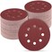 POTUINOM 100 PCS 5 Inch Sanding Discs 100 Grit Round Hook and Loop Sandpaper for Random Orbital Sander