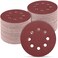 POTUINOM 100 PCS 5 Inch Sanding Discs 100 Grit Round Hook and Loop Sandpaper for Random Orbital Sander