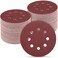 POTUINOM 100 PCS 5 Inch Sanding Discs 150 Grit Round Hook and Loop Sandpaper for Random Orbital Sander
