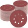 POTUINOM 100 PCS 5 Inch Sanding Discs 180 Grit Round Hook and Loop Sandpaper for Random Orbital Sander