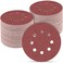 POTUINOM 100 PCS 5 Inch Sanding Discs 180 Grit Round Hook and Loop Sandpaper for Random Orbital Sander