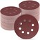 POTUINOM 100 PCS 5 Inch Sanding Discs 320 Grit Round Hook and Loop Sandpaper for Random Orbital Sander