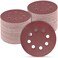 POTUINOM 100 PCS 5 Inch Sanding Discs 400 Grit Round Hook and Loop Sandpaper for Random Orbital Sander