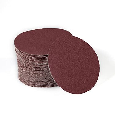 SPEEDWOX 50pcs Sanding Discs 4 Inches Sandpaper 320 Grit Hook and Loop Sanding Discs for Drill Grinder Rotary Tools No Hole
