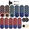 NYXCL 60Pcs Sanding Discs Set 2 inch Quick Change Sanding Discs with 14 Holders Die Grinder Surface Conditioning Burr Rust Paint Removal