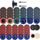 NYXCL 60Pcs Sanding Discs Set 2 inch Quick Change Sanding Discs with 14 Holders Die Grinder Surface Conditioning Burr Rust Paint Removal