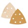Dura-Gold DuraGold Premium Triangle Mouse Sanding Sheets 240 Grit Box of 24 6 Hole Pattern Hook Loop Triangular Shaped Mouse Sander Discs Aluminum Oxide Abrasive Sandpaper Woodworking Crafting