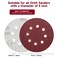 POTUINOM 100 PCS 5 Inch Sanding Discs 40 Grit Round Hook and Loop Sandpaper for Random Orbital Sander