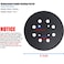 Tockrop 5 Replacement Sander Pad for Ryobi Sander Aluminum Oxide Grit Compatible with Ryobi RS290 RS241 RS240 RS280RS280VS RS281VS P411 Random Orbit Sander 1 Pack