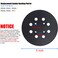 Tockrop 5 Replacement Sander Pad for Ryobi Sander Aluminum Oxide Grit Compatible with Ryobi RS290 RS241 RS240 RS280RS280VS RS281VS P411 Random Orbit Sander 1 Pack