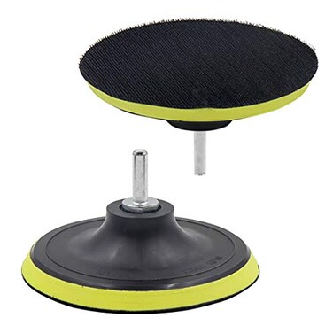 Luomorgo 5 inch Hook Loop Backing Pad Orbital Sander Polisher Sanding Pad w M10 Drill Adapter 2pcs