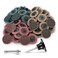 SUNJOYCO 90pcs 2 inch Quick Change Sanding Discs Nylon Surface Conditioning Discs 14 Roll Lock Holder Die Grinder Sanding Disc for Surface Strip Grind Polish Burr FinishFine Medium Coarse