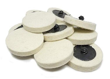 Benchmark Abrasives 2 Inch Sanding Discs Felt Quick Change Wool Buffing Pad for Drill Die Grinder Surface Conditioning Tool for Deburring Polishing Buffing Polishing Wheel for Drill 10 Pack