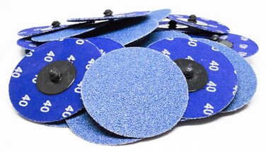 Benchmark Abrasives 3 Inch Sanding Discs Quick Change Zirconia Sanding Discs Drill Die Grinder Sanding Disc Deburring Polishing Rust Remover for Metal Paint Stripper 25 Pack 40 Grit