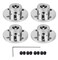daier 4Pcs 8mm Flange Coupling Connector Rigid Guide Model Coupler Accessory Shaft Axis Fittings for DIY RC Model Motors