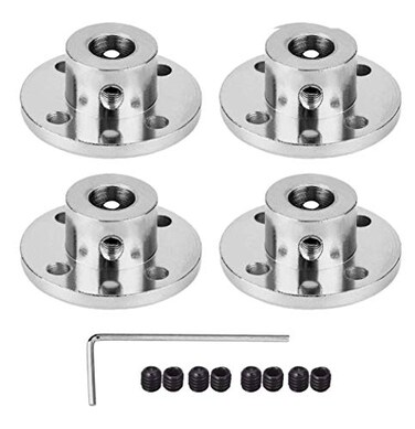 daier 4Pcs 8mm Flange Coupling Connector Rigid Guide Model Coupler Accessory Shaft Axis Fittings for DIY RC Model Motors