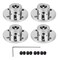 daier 4Pcs 8mm Flange Coupling Connector Rigid Guide Model Coupler Accessory Shaft Axis Fittings for DIY RC Model Motors