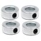 AR-PRO 4Pack 58 Bore Solid Steel Shaft Collars with Zinc Plated Coating Durable Shaft Collars Suitable for Machinery and Industrial Use
