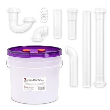 Practicon Gleco Trap 35 Gallon HV System Clay Plaster Sink Trap Kit