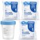 Vakly Sterile Specimen Cups 4 oz 3 Count Urine Collection Cups Individually Bagged with Lids LeakProof ScrewOn Covers for Safe Sample Testing