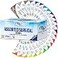 Matrix Wizard Mixed Sutures Thread with Needle Absorbable Chromic Catgut NonAbsorbable Nylon Silk Polyester Polypropylene Surgical Wound Practice Kit Emergency First Aid Demo 20 30 40 50 24PK