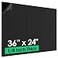 CREGEAR ABS Plastic Sheet 18 x 36 x 24 Black Rigid Thermoplastic Board for Signs Crafts DIY Projects DualSurface Textured Smooth 1 Pack