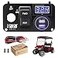 10L0L Golf Cart Key Switch Console Panel for EZGO TXT PDS 2003up Electric Models with 12V QC30 Fast Charge Dual USB Charging Socket LED Digital Voltmeter Forward Reverse Switch