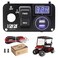 10L0L Golf Cart Key Switch Console Panel for EZGO TXT PDS 2003up Electric Models with 12V QC30 Fast Charge Dual USB Charging Socket LED Digital Voltmeter Forward Reverse Switch