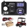 10L0L Golf Cart Key Switch Console Panel for EZGO TXT PDS 2003up Electric Models with 12V QC30 Fast Charge Dual USB Charging Socket LED Digital Voltmeter Forward Reverse Switch