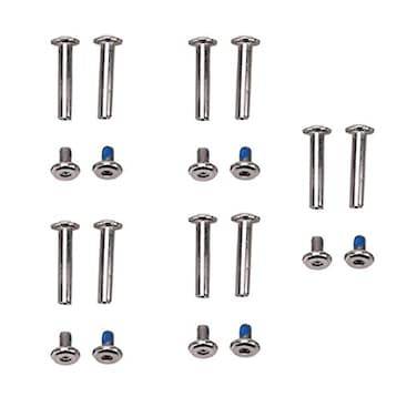 Zoofen 10 pcs Inline Skate Replacement Bearings Skating Screws OD 6mm Roller Blades Replacement Skate Wheel Axles35mm