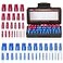 MENGBEI 44PCS Thread Checker Nut and Bolt Thread Checker Thread Checker Kit in Standard and Metric 23 Standard 21 Metric Bolt Size Finder Checker Thread Gauge for Quickly Identify 52 Thread Checker