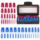 MENGBEI 44PCS Thread Checker Nut and Bolt Thread Checker Thread Checker Kit in Standard and Metric 23 Standard 21 Metric Bolt Size Finder Checker Thread Gauge for Quickly Identify 52 Thread Checker