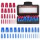 MENGBEI 44PCS Thread Checker Nut and Bolt Thread Checker Thread Checker Kit in Standard and Metric 23 Standard 21 Metric Bolt Size Finder Checker Thread Gauge for Quickly Identify 52 Thread Checker