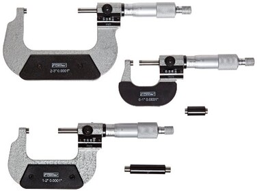 Fowler 522241030 Digit Counter Micrometer Set With 03 Measuring Range