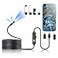 Kinpthy Endoscope Camera with Light1920P HD Borescope Tools with 8 Adjustable LED Lights Endoscope with SemiRigid Snake Camera IP67 Waterproof Inspection Borescope for iOS and Android164ft DualLens