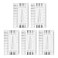HARFINGTON 5pcs High Precision SEC Size Estimation Chart 8cm Transparency Flaw Detection Film Ruler for Diameter and Line Width Defects Measuring