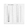 HARFINGTON High Precision SEC Size Estimation Chart 10x10cm Transparency Flaw Detection Film Ruler for Diameter and Line Width Defects Measuring