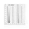 HARFINGTON High Precision SEC Size Estimation Chart 10x10cm Transparency Flaw Detection Film Ruler for Diameter and Line Width Defects Measuring