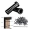 Muzata 100 Pack 18 Black Cable Railing Protector Sleeves T316 Stainless Steel Protective Sleeves Deck Cable Railing Hardware Kit for Wood Posts CR13