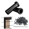 Muzata 100 Pack 18 Black Cable Railing Protector Sleeves T316 Stainless Steel Protective Sleeves Deck Cable Railing Hardware Kit for Wood Posts CR13