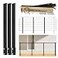 Muzata 812FT Modular Black Side Mount Cable Railing Kit 36 Inch 3 Level Post Kit Complete Set Cable Railing System for Decks Length Adjustable Easy DIY with Paper User Guide No Handrail RW21